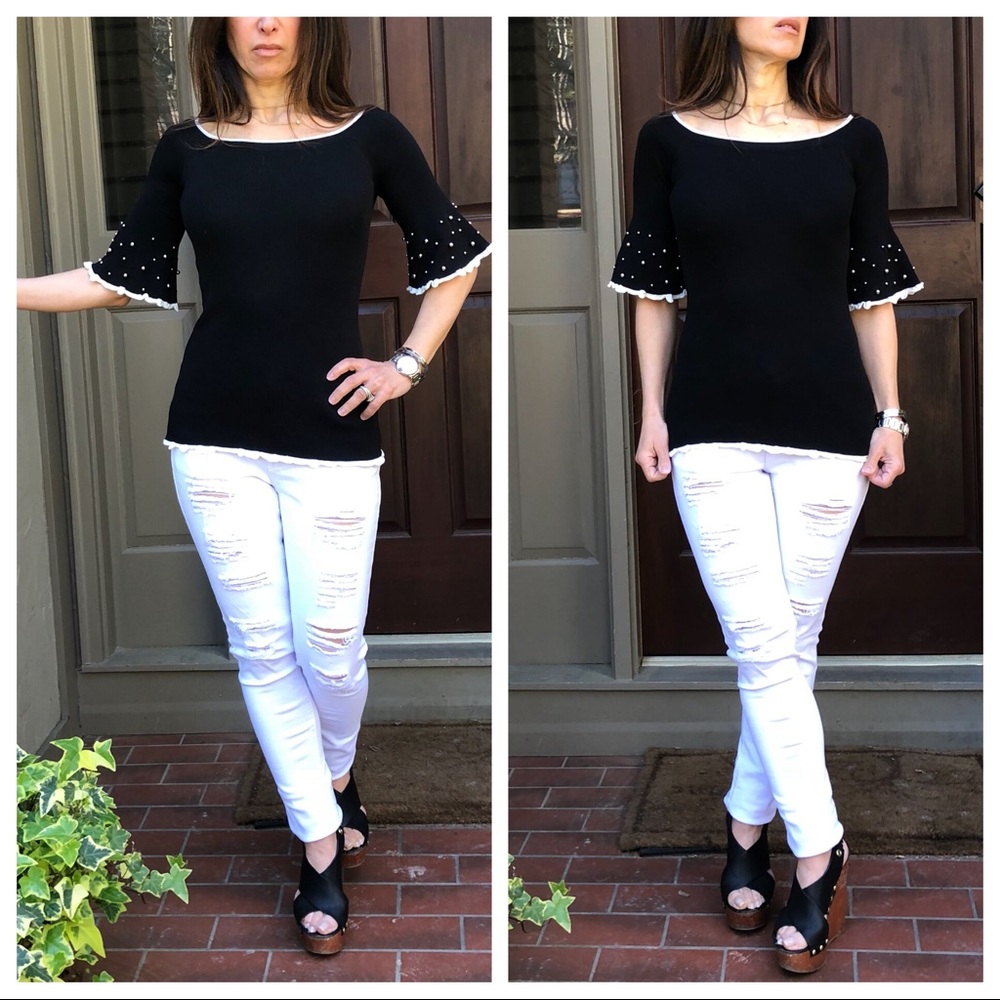 ✨LAST ONE ✨White distress skinny jeans - Picture 8 of 8
